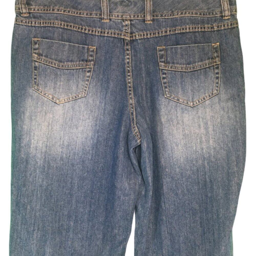 Madison Washed Denim Long Shorts Size 14 EUC - Picture 7 of 9